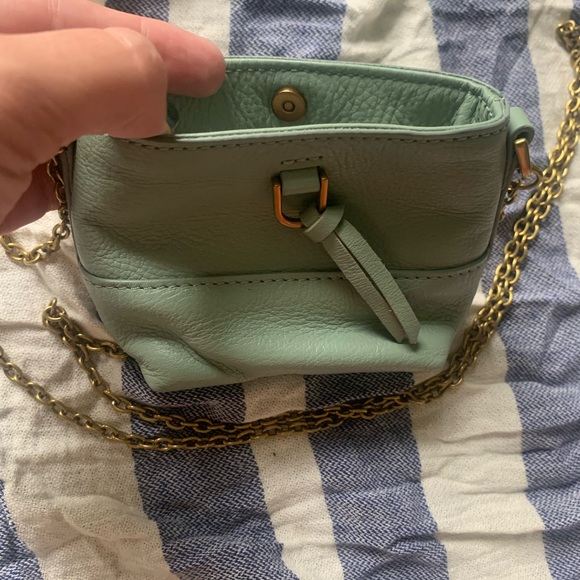 Fossil Leather Moss Crossbody Microbag - Picture 2 of 7